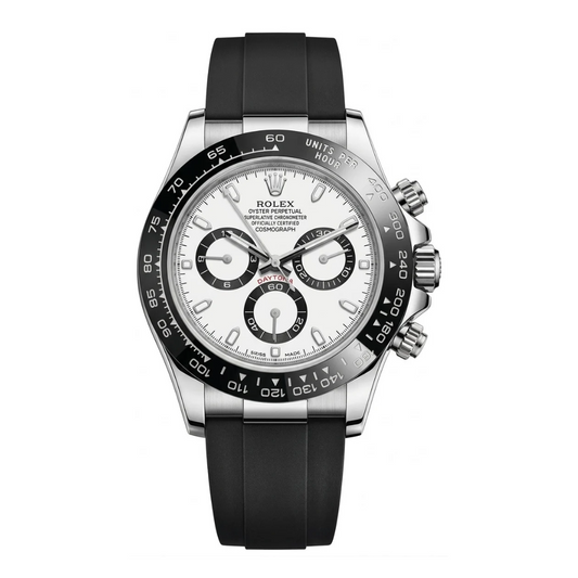 Daytona Oystersteel – White Dial Oysterflex